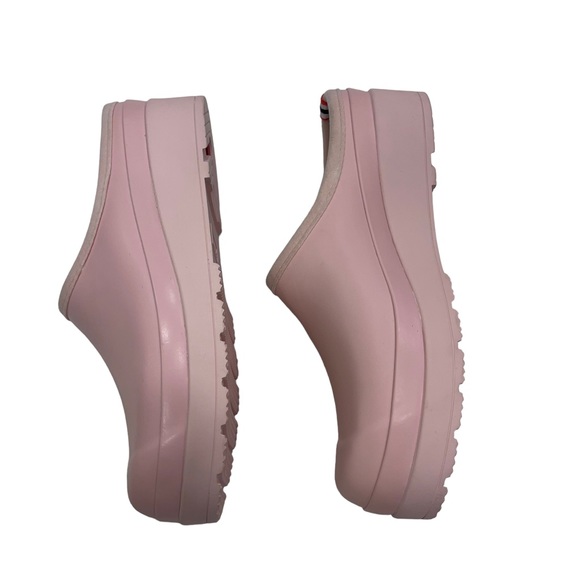 Hunter Azalea Pink Play Platfrom Slip-on Treaded Closed Toe Comfort Clog Shoe 9 - Picture 9 of 13
